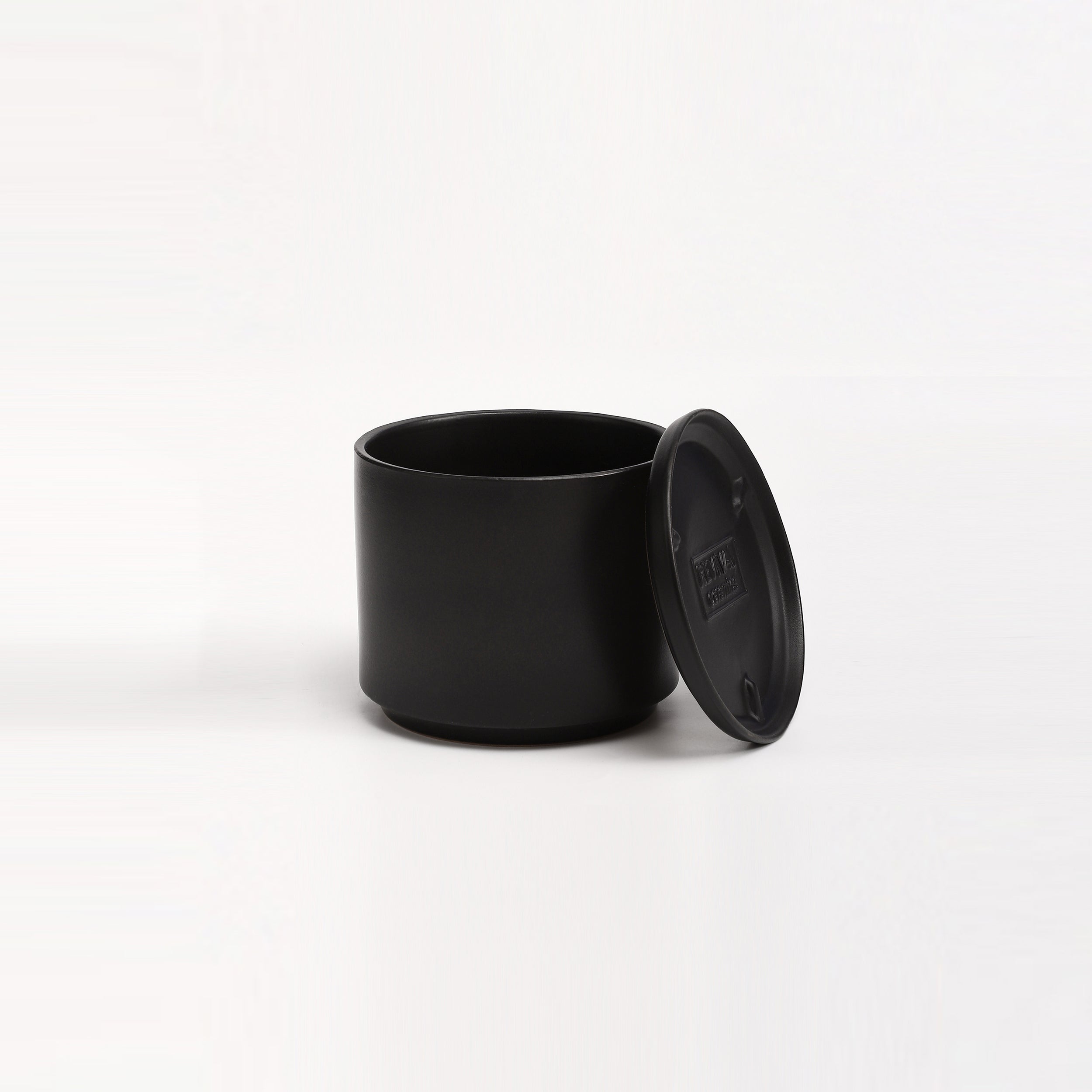 The Ceramic Cylinder Planter with Saucer, 2nd Generation