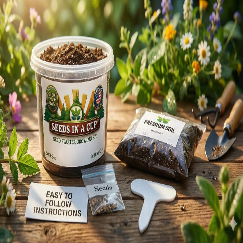 Mustard Greens Grow Kit | Grow Mustard Greens from Seed | Seeds In A Cup®
