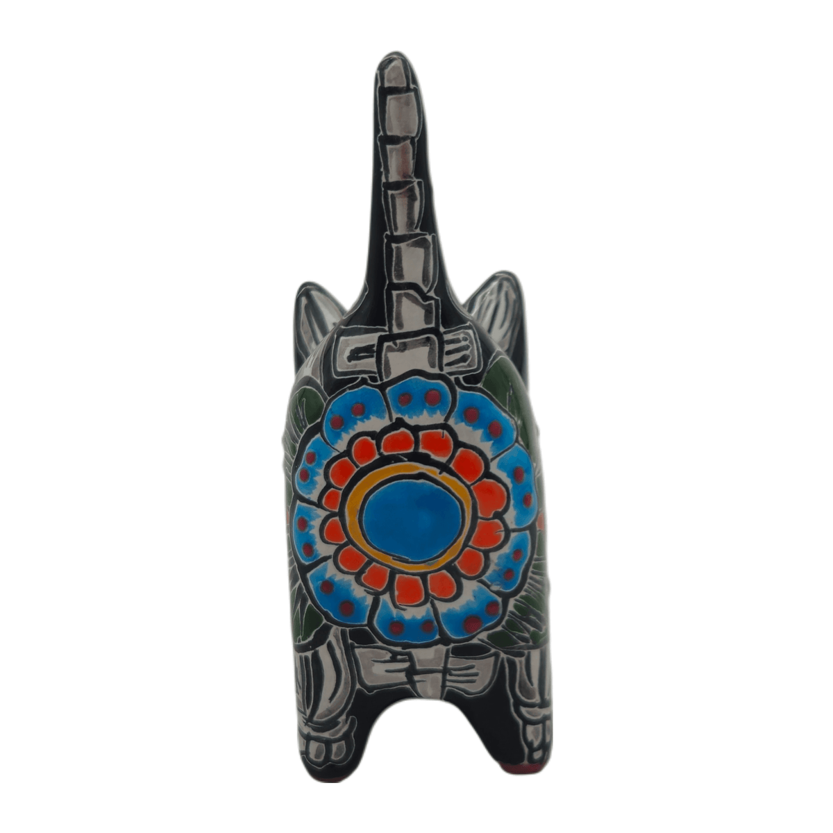 Talavera Cat Planter | Day of the Dead Ceramic Decor